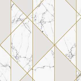 ESTAhome Fototapet Marmor EW158965 fototapet marmor svart och vitt, grått guld