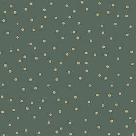 ESTAhome Tapet Prickar Mörkgrönt Och Guld EW139275