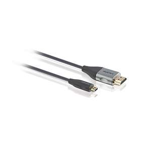 Philips SWV3462ST Ultra thin HDMI - HDMI Micro Haute vitesse 1,5m