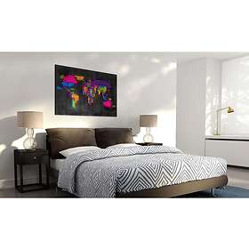 Tavla Karta över världen Italienska namn 120x80 sp. z o. TM-N2159-DKXL