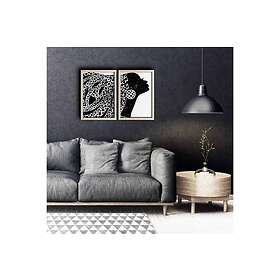 Väggdekor MDF Målning 2 Delar 585DZL1204