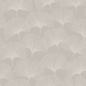 Origin Tapet Gingkoblad Glänsande Grå tapet gingkoblad glänsande varmt grått EW347749