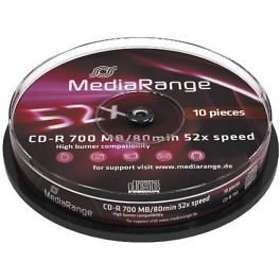 MediaRange CD-R 700MB 52x 10-pack Spindel