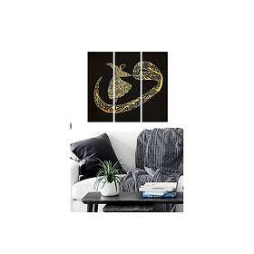 Dekorativ MDF-målning 3-Delar 20x50 cm Flerfärgad 553BNC3907