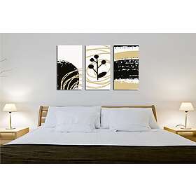 Dekorativ Canvastavla 3-Delar 45x20 cm Flerfärgad 257MJS1333