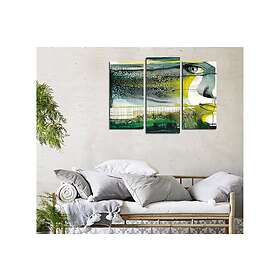 Dekorativ Canvastavla 3-Delar 45x20 cm Flerfärgad 257MJS3279