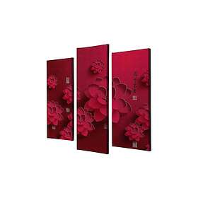 Dekorativ Canvastavla 3-Delar 45x20 cm Flerfärgad 257MJS3285