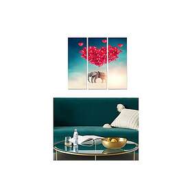 Dekorativ MDF-målning 3-Delar 20x50 cm Flerfärgad 553BNC2735