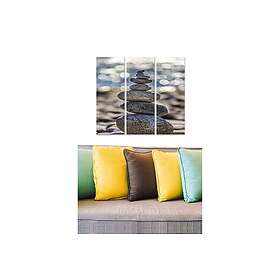 Dekorativ MDF-målning 3-Delar 20x50 cm Flerfärgad 553BNC3831
