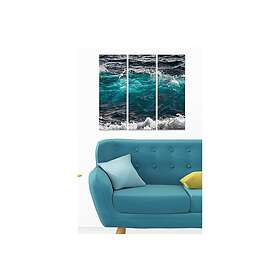 Dekorativ MDF-målning 3-Delar 20x50 cm Flerfärgad 553BNC2812