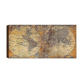 Canvastavla YTY Map Flerfärgad 120x50 cm 451ERN1147