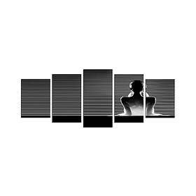 Dekorativ MDF-målning 5-Delar 20x60 cm Flerfärgad 223CHR1977