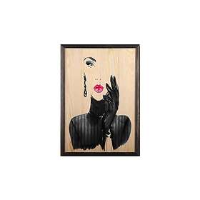 Dekorativ inramad målning 35x50 cm Flerfärgad 828BSG4111