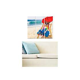 Dekorativ MDF-målning 3-Delar 20x50 cm Flerfärgad 553BNC3325