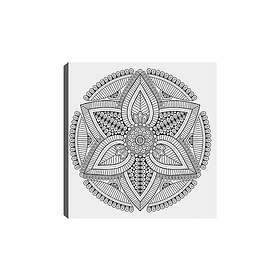 Dekorativ Canvastavla 30x30 cm Vit|Svart 454MND1174