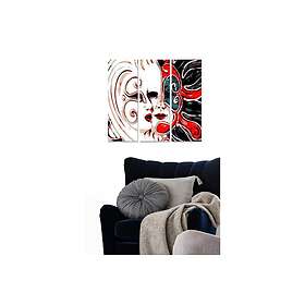 Dekorativ MDF-målning 3-Delar 20x50 cm Flerfärgad 553BNC3109