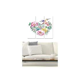 Dekorativ MDF-målning 3-Delar 20x50 cm Flerfärgad 553BNC2865