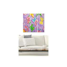 Dekorativ MDF-målning 3-Delar 20x50 cm Flerfärgad 553BNC3364