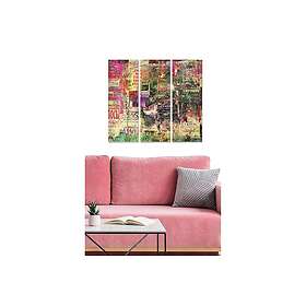 Dekorativ MDF-målning 3-Delar 20x50 cm Flerfärgad 553BNC2886
