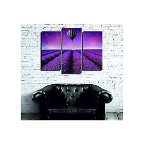 Dekorativ Canvastavla 3-Delar 45x20 cm Flerfärgad 257MJS1298