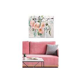 Dekorativ MDF-målning 3-Delar 20x50 cm Flerfärgad 553BNC3423