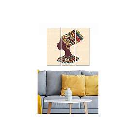 Dekorativ MDF-målning 3-Delar 20x50 cm Flerfärgad 553BNC2843