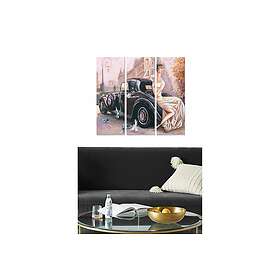 Dekorativ MDF-målning 3-Delar 20x50 cm Flerfärgad 553BNC3352