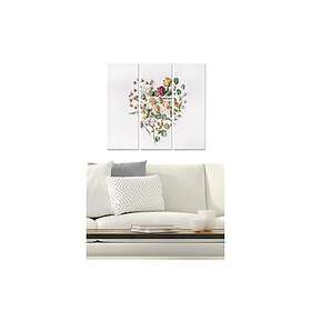 Dekorativ MDF-målning 3-Delar 20x50 cm Flerfärgad 553BNC2838