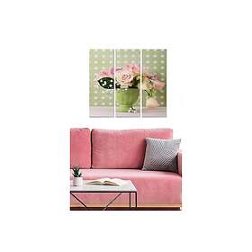 Dekorativ MDF-målning 3-Delar 20x50 cm Flerfärgad 553BNC3430