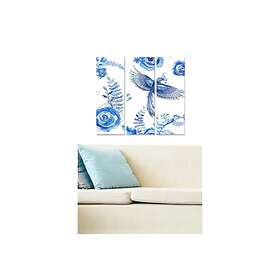 Dekorativ MDF-målning 3-Delar 20x50 cm Flerfärgad 553BNC3145