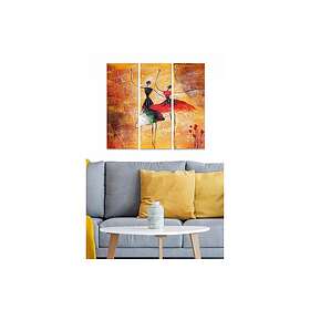 Dekorativ MDF-målning 3-Delar 20x50 cm Flerfärgad 553BNC2850