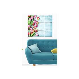 Dekorativ MDF-målning 3-Delar 20x50 cm Flerfärgad 553BNC3405