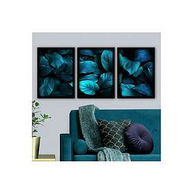 Dekorativ inramad målning 3-Delar 35x45 cm Flerfärgad 364LUL1269