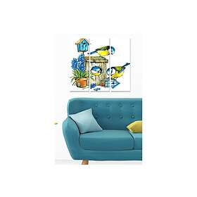 Dekorativ MDF-målning 3-Delar 20x50 cm Flerfärgad 553BNC3387