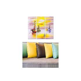 Dekorativ MDF-målning 3-Delar 20x50 cm Flerfärgad 553BNC2847