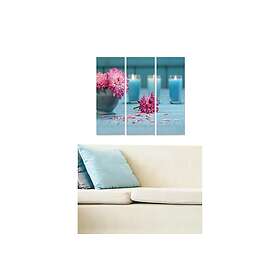 Dekorativ MDF-målning 3-Delar 20x50 cm Flerfärgad 553BNC3107