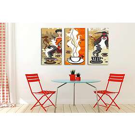 Dekorativ Canvastavla 3-Delar 45x20 cm Flerfärgad 257MJS1329