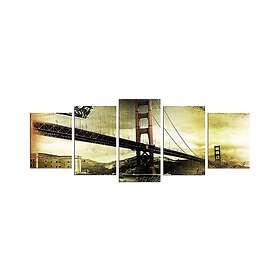 Dekorativ MDF-målning 5-Delar 20x60 cm Flerfärgad 223CHR2924