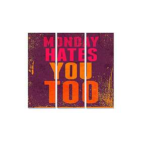 Dekorativ MDF-målning 3-Delar 20x50 cm Flerfärgad 553BNC3437