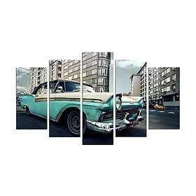 Dekorativ MDF-målning 5-Delar 20x60 cm Flerfärgad 223CHR2907