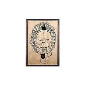 Dekorativ inramad målning 35x50 cm Flerfärgad 828BSG4339