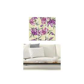 Dekorativ MDF-målning 3-Delar 20x50 cm Flerfärgad 553BNC3433