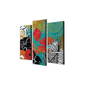 Dekorativ Canvastavla 3-Delar 45x20 cm Flerfärgad 257MJS1460