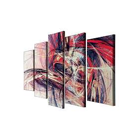 Dekorativ Canvastavla 5-Delar 70x20 cm Flerfärgad 257MJS3298