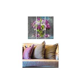 Dekorativ MDF-målning 3-Delar 20x50 cm Flerfärgad 553BNC2808