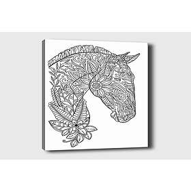 Dekorativ Canvastavla 30x40 cm Vit|Svart 454MND1201