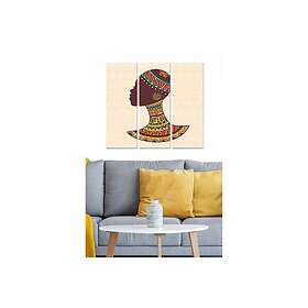 Dekorativ MDF-målning 3-Delar 20x50 cm Flerfärgad 553BNC2844