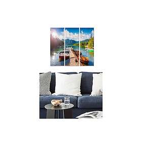 Dekorativ MDF-målning 3-Delar 20x50 cm Flerfärgad 553BNC3391