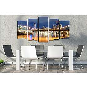 Dekorativ Canvastavla 5-Delar 70x20 cm Flerfärgad 257MJS3289