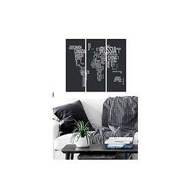 Dekorativ MDF-målning 3-Delar 20x50 cm Flerfärgad 553BNC2784